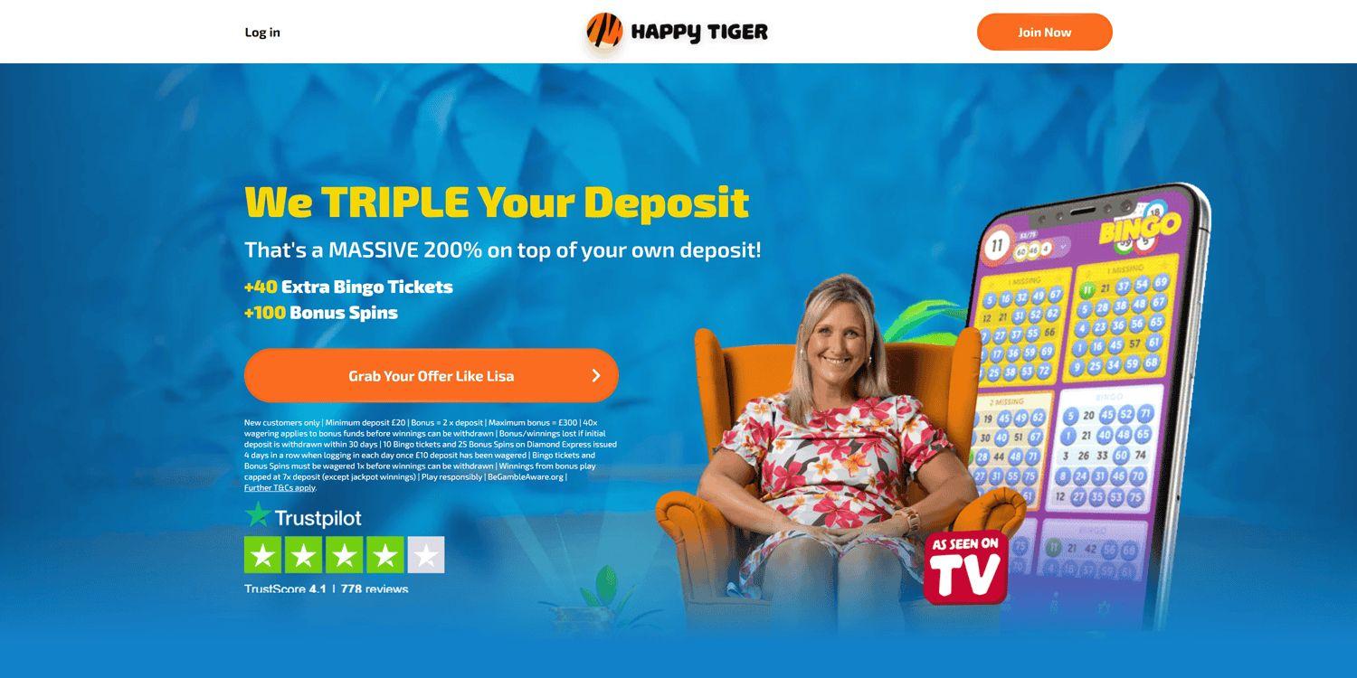 Happy Tiger Sister Sites - Sites do Reino Unido como Happy Tiger