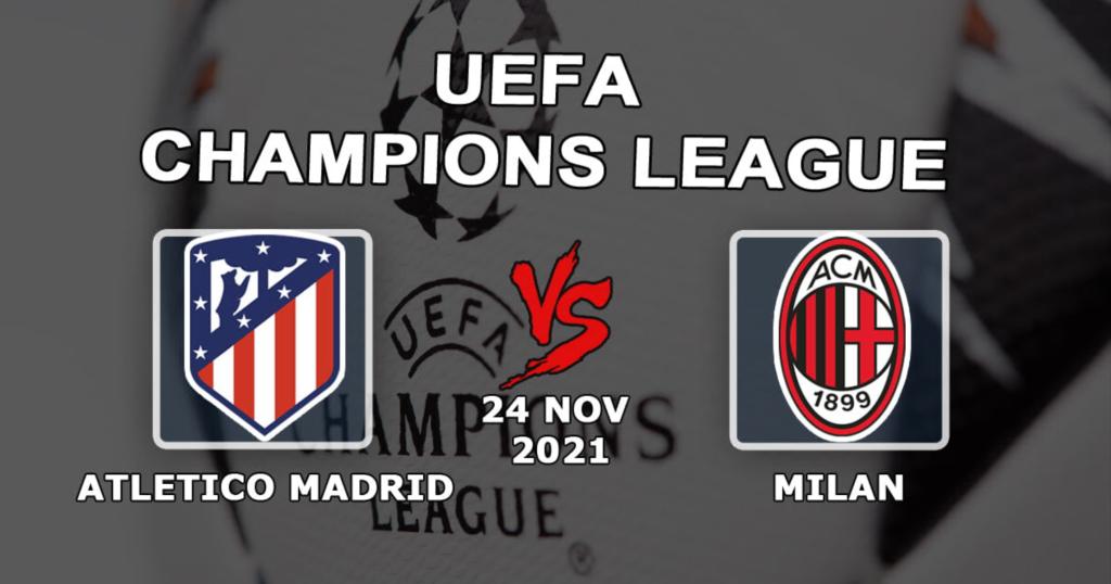 Atlético de Madrid - Milan: prognóstico e aposta no jogo da Liga dos Campeões - 24/11/2021