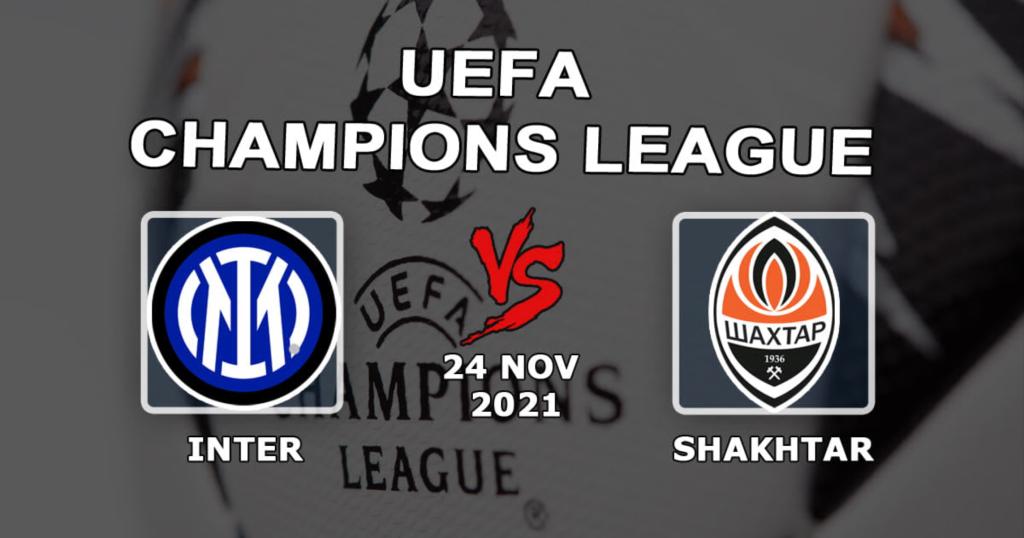 Inter - Shakhtar: previsão e aposta no jogo da Liga dos Campeões - 24/11/2021