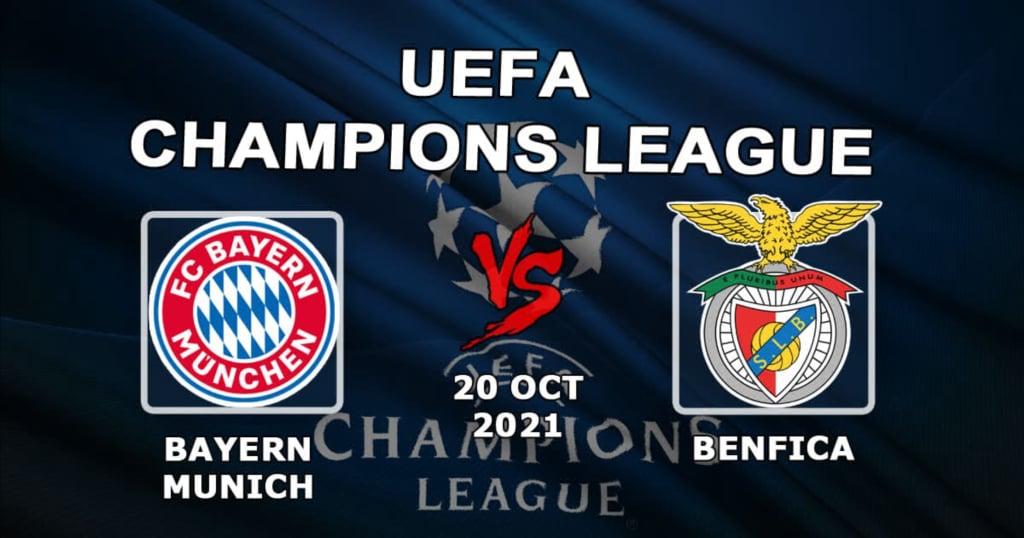 Bayern de Munique - Benfica: prognóstico e aposta no jogo da Liga dos Campeões - 20.10.2021