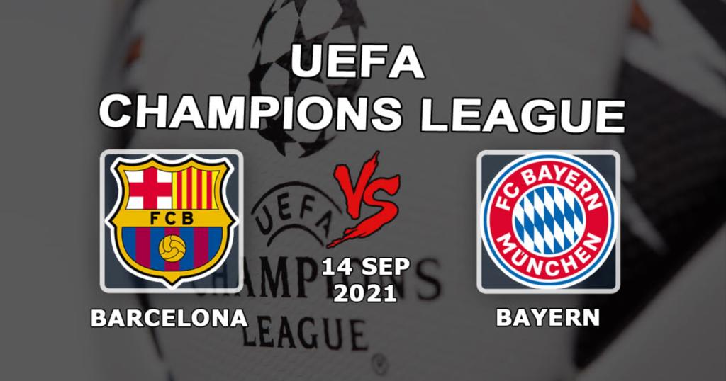 Barcelona - Bayern: previsão e aposta no jogo da Liga dos Campeões - 14/09/2021