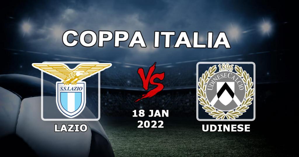 Lazio - Udinese: prognóstico e aposta na partida da Copa da Itália - 18.01.2022