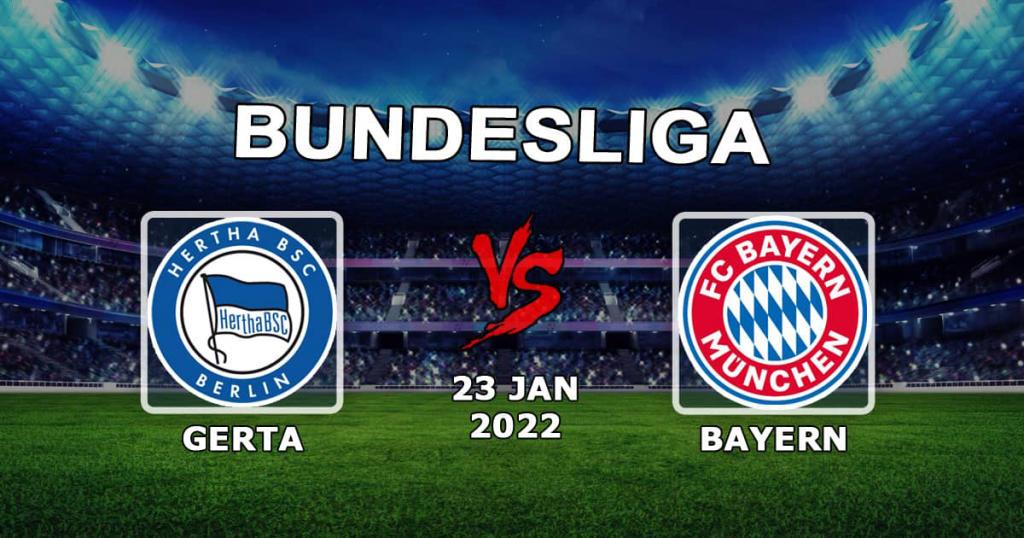 Hertha - Bayern: prognóstico e aposta na partida da Bundesliga - 23/01/2022