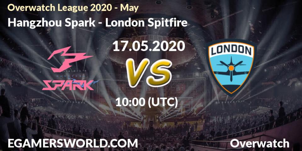 Pronósticos Hangzhou Spark - London Spitfire. 17.05.2020 at 10:00. Overwatch League 2020 - May - Overwatch