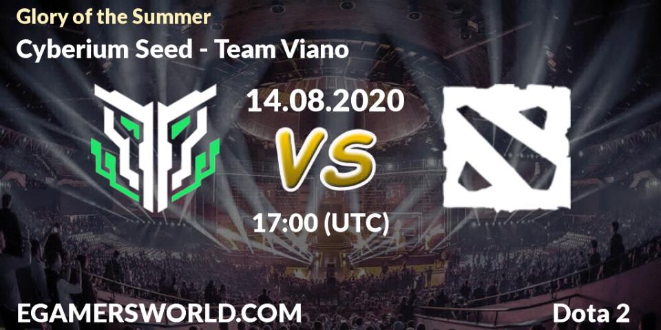 Pronósticos Cyberium Seed - Team Viano. 14.08.2020 at 17:44. Glory of the Summer - Dota 2