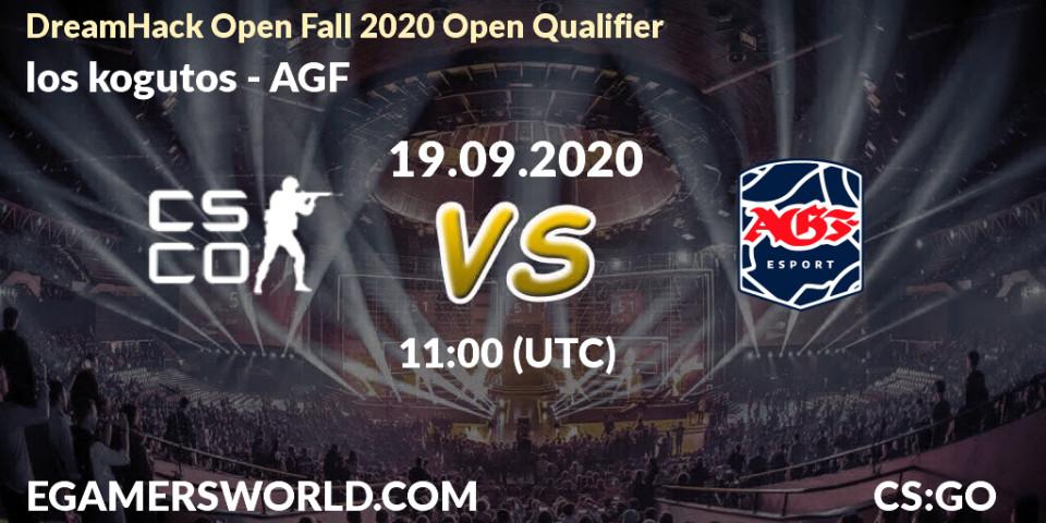 Pronósticos los kogutos - AGF. 19.09.2020 at 11:00. DreamHack Open Fall 2020 Open Qualifier - Counter-Strike (CS2)