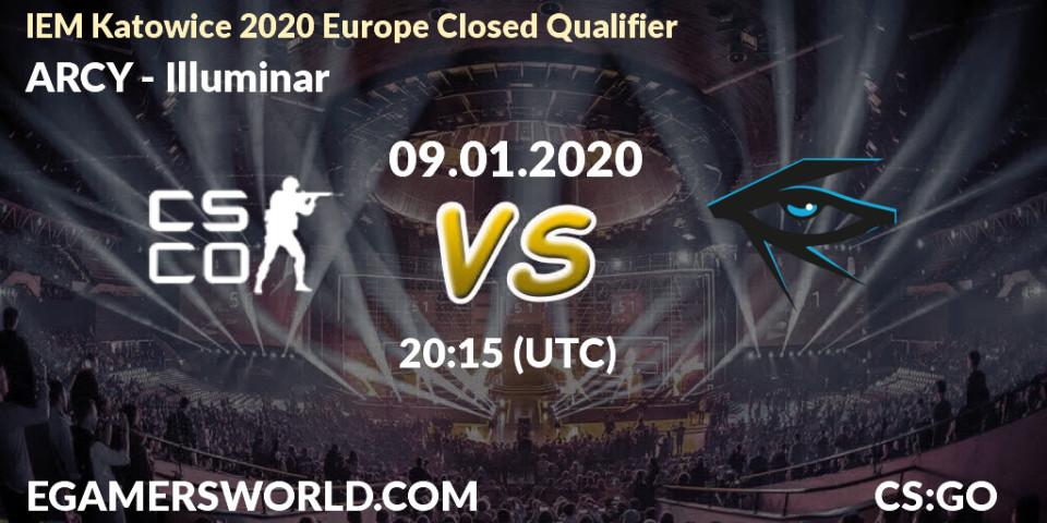 Pronósticos ARCY - Illuminar. 09.01.2020 at 20:25. IEM Katowice 2020 Europe Closed Qualifier - Counter-Strike (CS2)