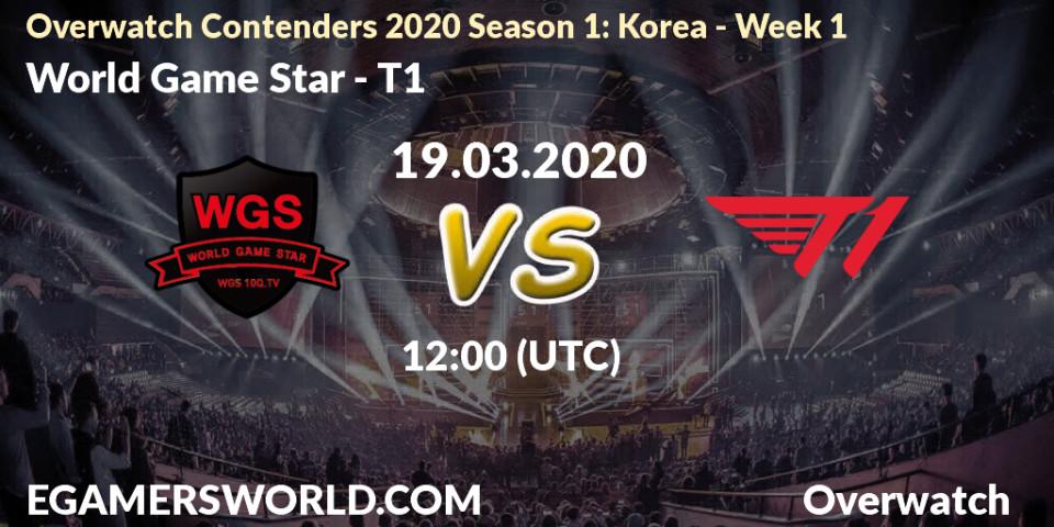 Pronósticos World Game Star - T1. 19.03.20. Overwatch Contenders 2020 Season 1: Korea - Week 1 - Overwatch