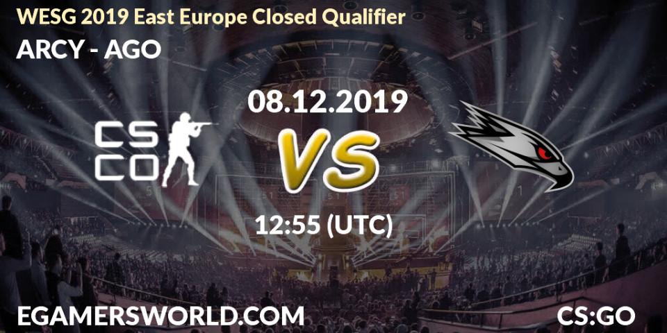 Pronósticos ARCY - AGO. 08.12.2019 at 12:55. WESG 2019 East Europe Closed Qualifier - Counter-Strike (CS2)