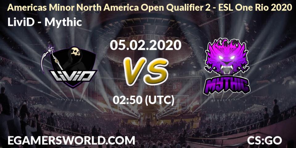 Pronósticos LiviD - Mythic. 05.02.2020 at 02:55. Americas Minor North America Open Qualifier 2 - ESL One Rio 2020 - Counter-Strike (CS2)