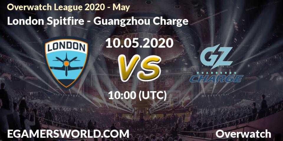 Pronósticos London Spitfire - Guangzhou Charge. 10.05.20. Overwatch League 2020 - May - Overwatch