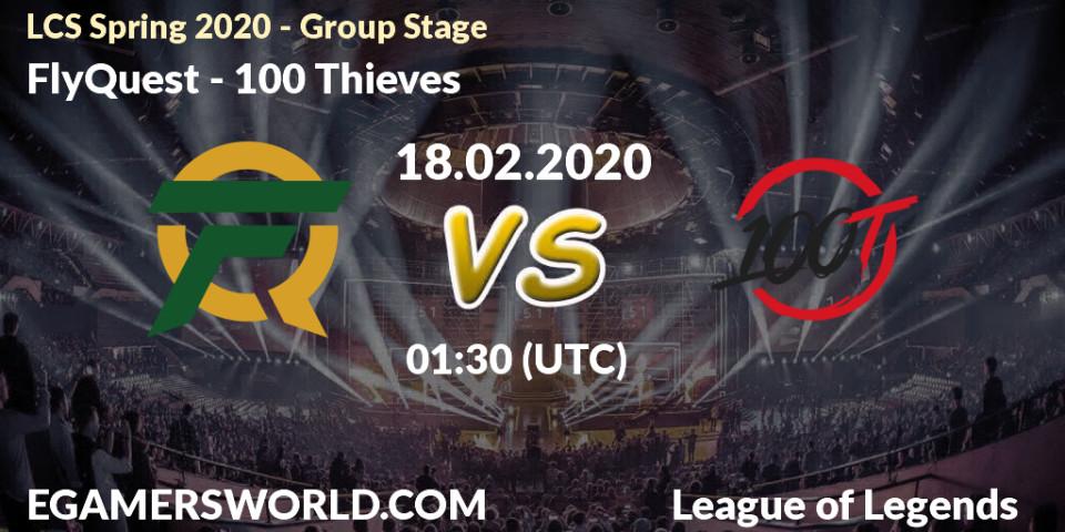 Pronósticos FlyQuest - 100 Thieves. 18.02.20. LCS Spring 2020 - Group Stage - LoL