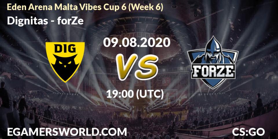 Pronósticos Dignitas - forZe. 09.08.2020 at 18:40. Eden Arena Malta Vibes Cup 6 (Week 6) - Counter-Strike (CS2)