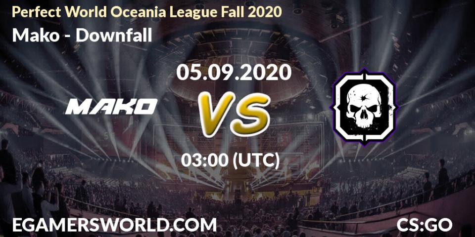 Pronósticos Mako - Downfall. 05.09.2020 at 03:00. Perfect World Oceania League Fall 2020 - Counter-Strike (CS2)