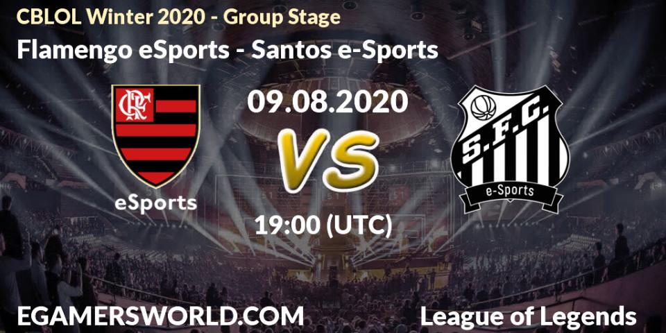 Pronósticos Flamengo eSports - Santos e-Sports. 09.08.20. CBLOL Winter 2020 - Group Stage - LoL