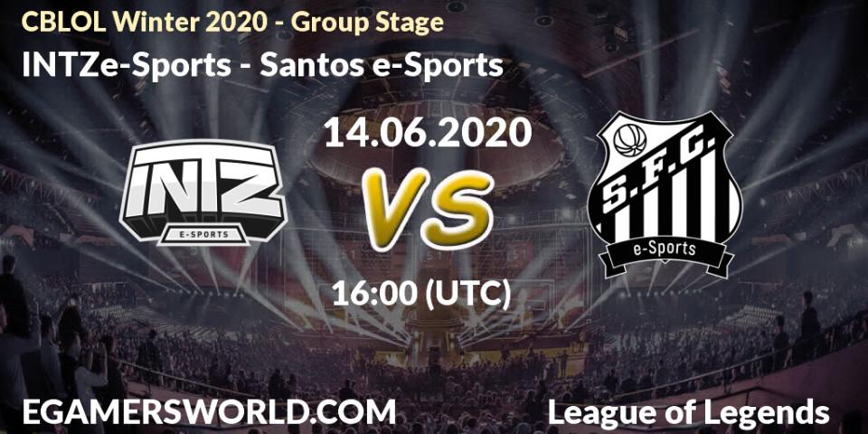 Pronósticos INTZ e-Sports - Santos e-Sports. 14.06.2020 at 16:00. CBLOL Winter 2020 - Group Stage - LoL