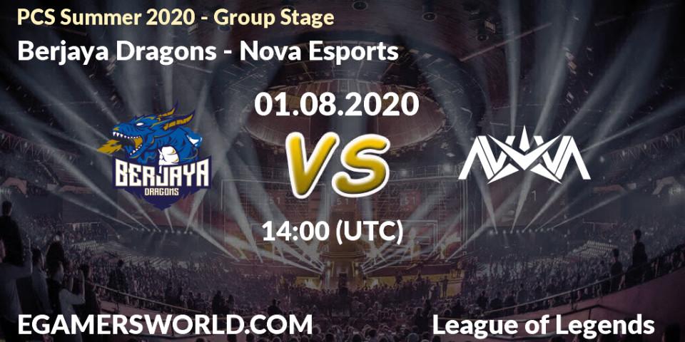 Pronósticos Berjaya Dragons - Nova Esports. 01.08.2020 at 14:30. PCS Summer 2020 - Group Stage - LoL