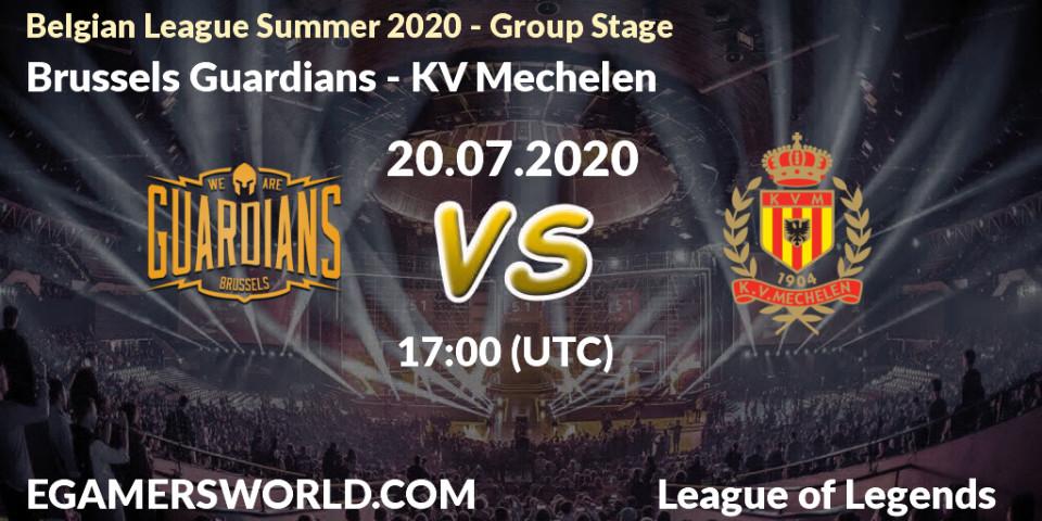 Pronósticos Brussels Guardians - KV Mechelen. 20.07.20. Belgian League Summer 2020 - Group Stage - LoL