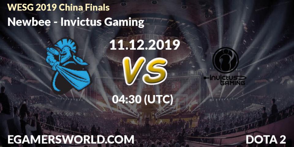 Pronósticos Newbee - Invictus Gaming. 11.12.19. WESG 2019 China Finals - Dota 2