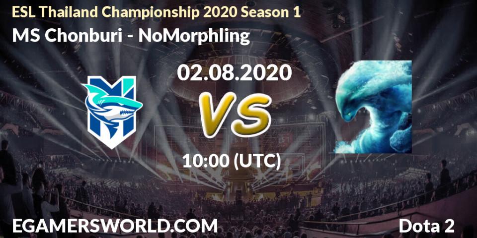 Pronósticos MS Chonburi - NoMorphling. 02.08.2020 at 10:00. ESL Thailand Championship 2020 Season 1 - Dota 2