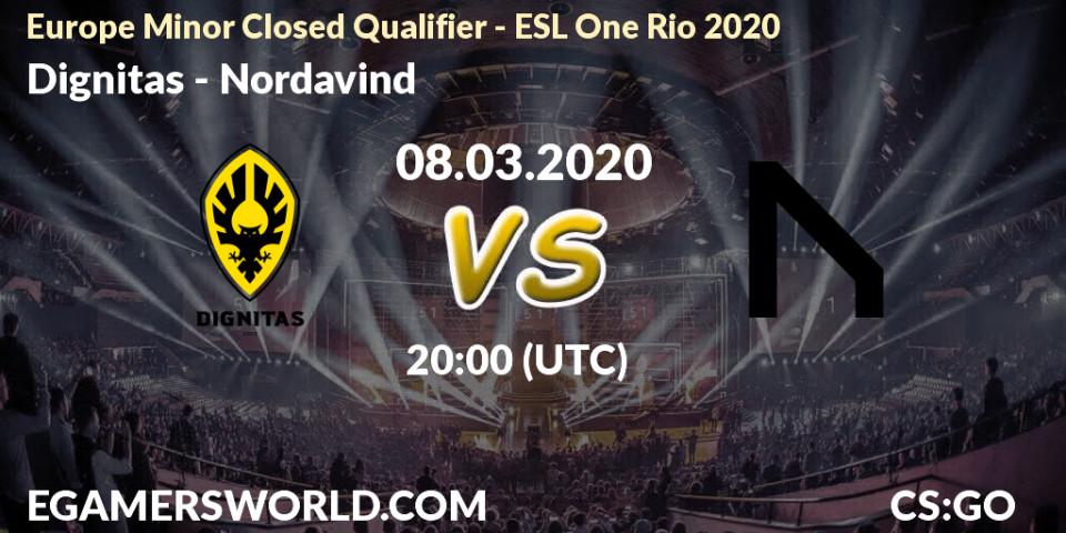 Pronósticos Dignitas - Nordavind. 08.03.20. Europe Minor Closed Qualifier - ESL One Rio 2020 - CS2 (CS:GO)