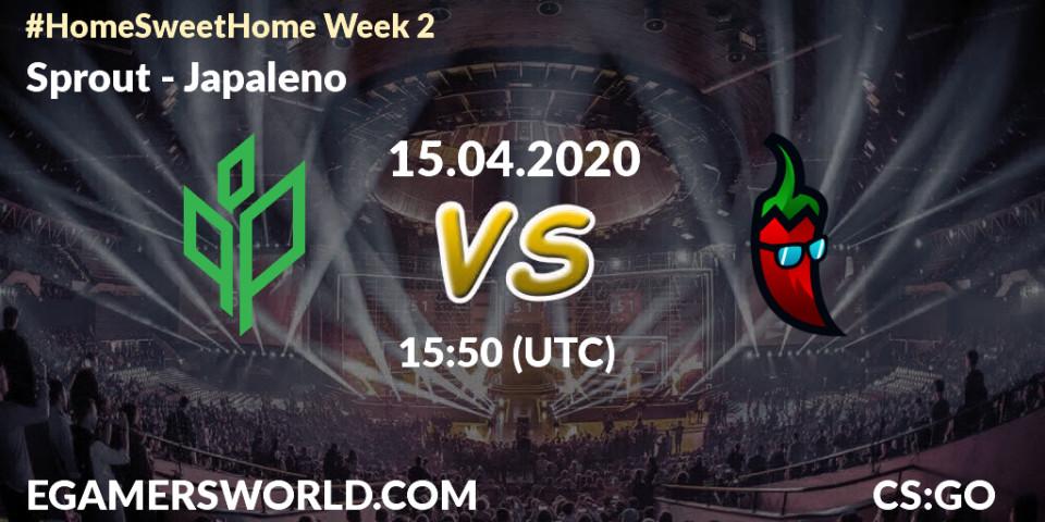 Pronósticos Sprout - Japaleno. 15.04.2020 at 16:10. #Home Sweet Home Week 2 - Counter-Strike (CS2)