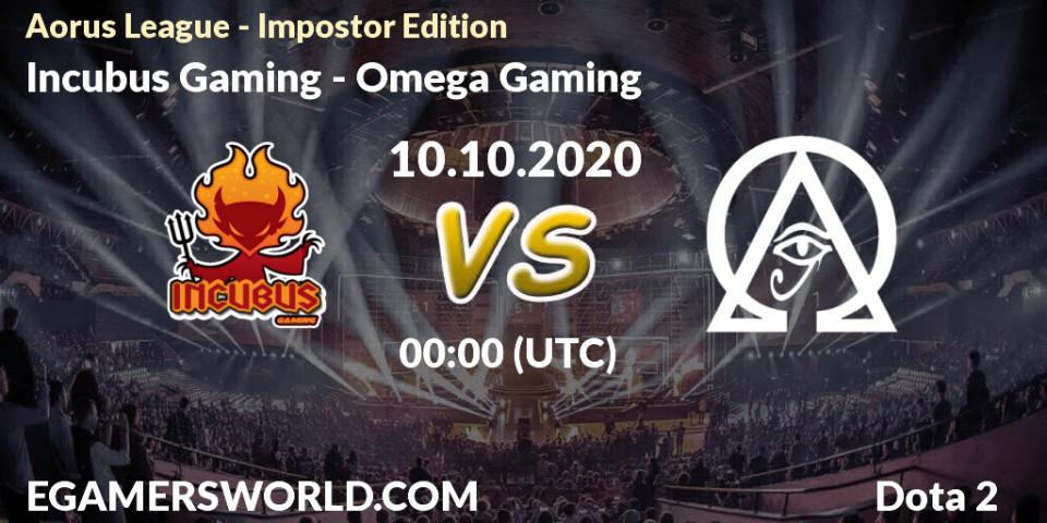 Pronósticos Incubus Gaming - Omega Gaming. 10.10.2020 at 00:20. Aorus League - Impostor Edition - Dota 2