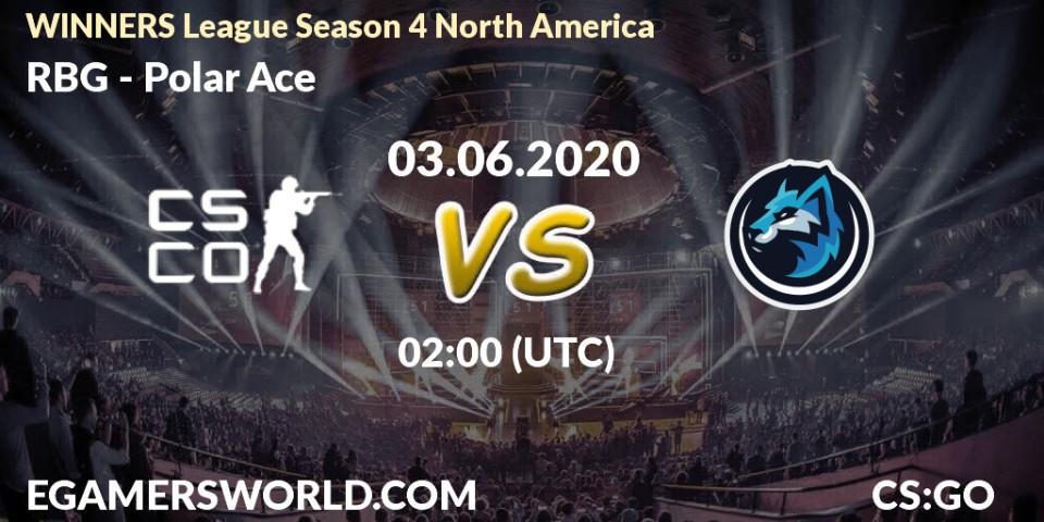 Pronósticos RBG - Polar Ace. 03.06.20. WINNERS League Season 4 North America - CS2 (CS:GO)