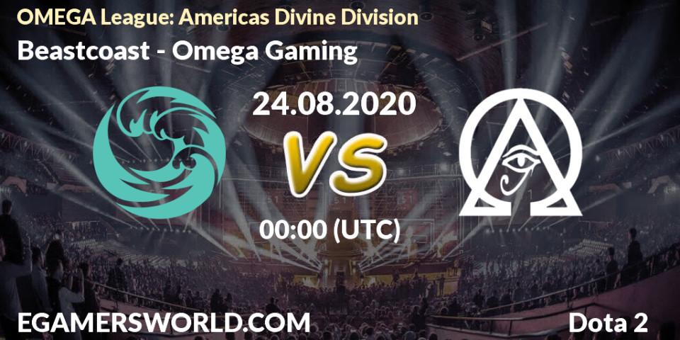 Pronósticos Beastcoast - Omega Gaming. 23.08.2020 at 23:04. OMEGA League: Americas Divine Division - Dota 2