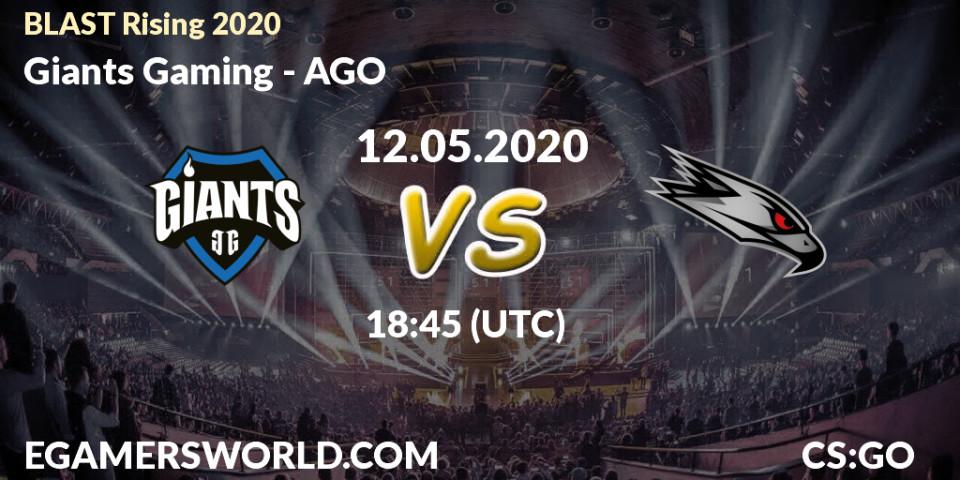 Pronósticos Giants Gaming - AGO. 12.05.2020 at 19:20. BLAST Rising 2020 - Counter-Strike (CS2)