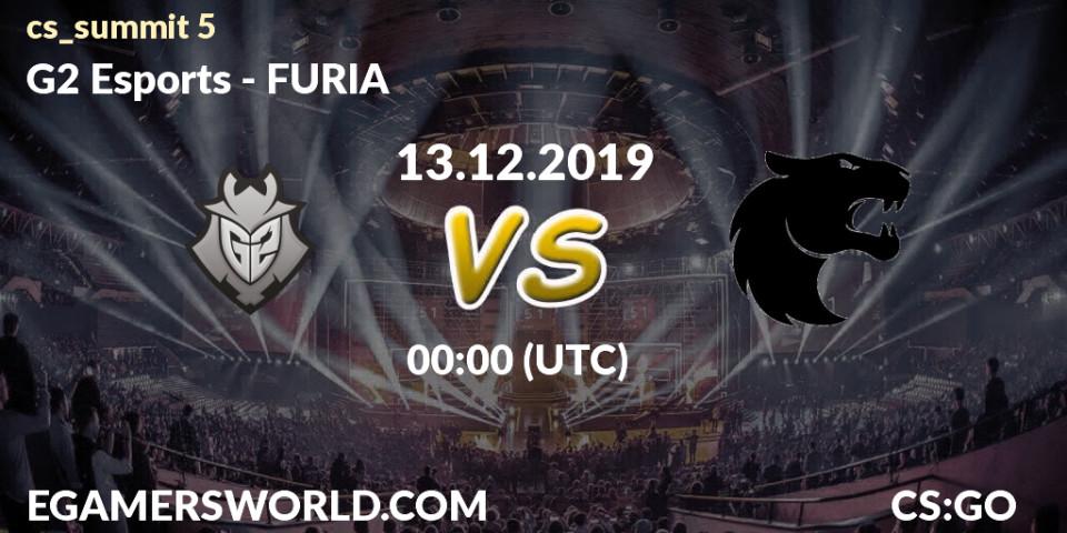 Pronósticos G2 Esports - FURIA. 13.12.2019 at 01:45. cs_summit 5 - Counter-Strike (CS2)