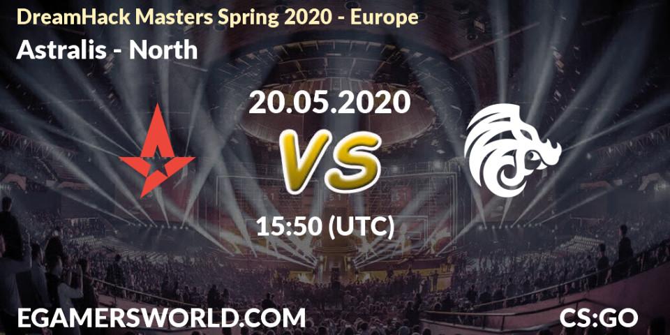 Pronósticos Astralis - North. 20.05.20. DreamHack Masters Spring 2020 - Europe - CS2 (CS:GO)