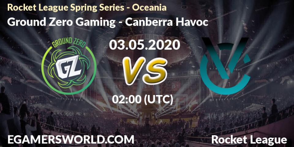 Pronósticos Ground Zero Gaming - Canberra Havoc. 03.05.2020 at 02:00. Rocket League Spring Series - Oceania - Rocket League