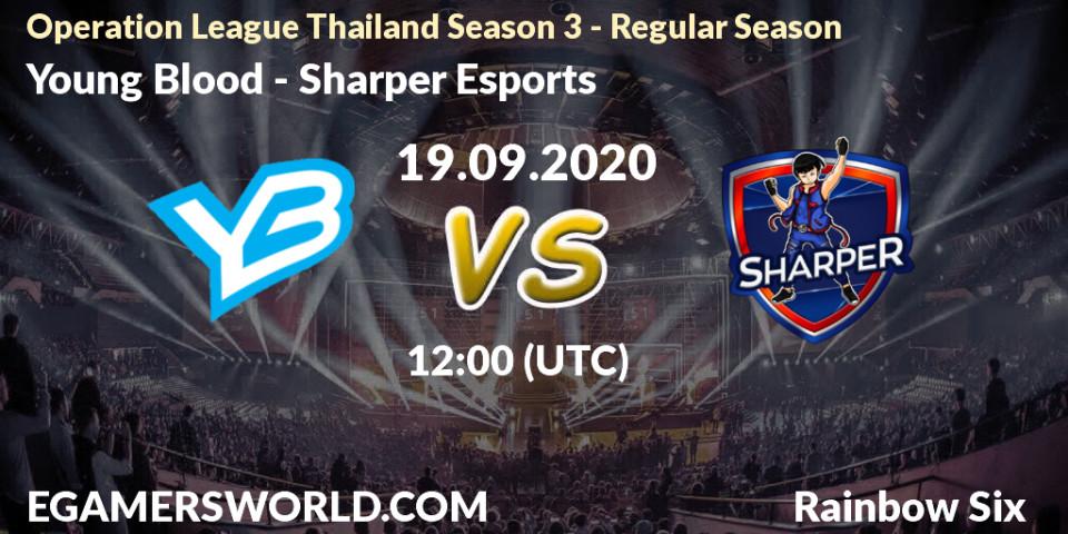 Pronósticos Young Blood - Sharper Esports. 19.09.2020 at 12:00. Operation League Thailand Season 3 - Regular Season - Rainbow Six