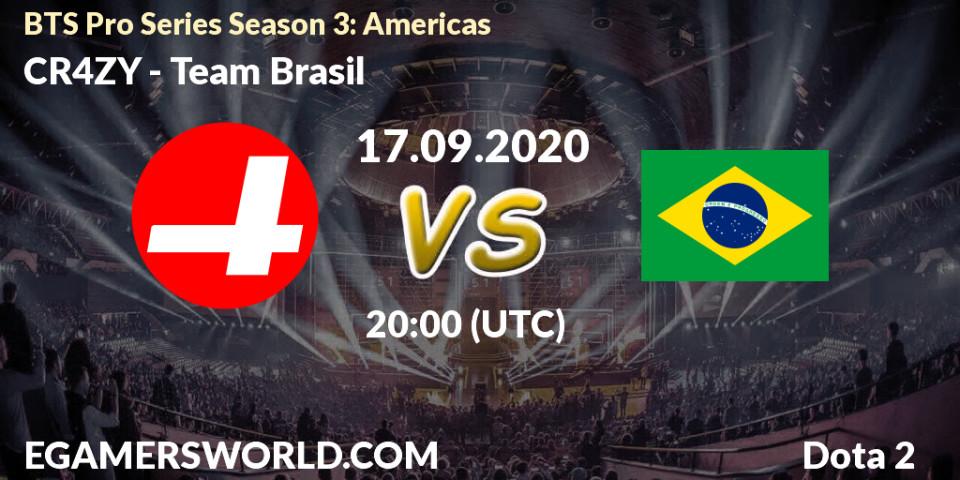 Pronósticos CR4ZY - Team Brasil. 17.09.20. BTS Pro Series Season 3: Americas - Dota 2