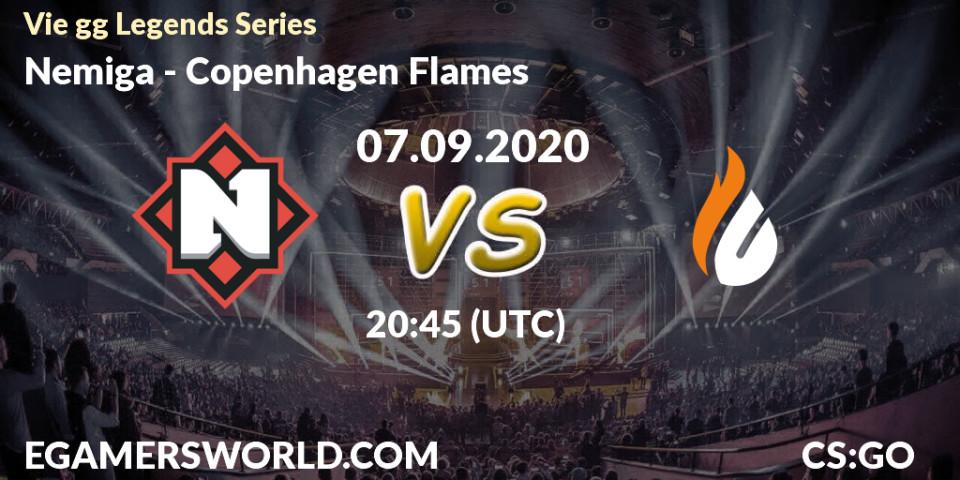Pronósticos Nemiga - Copenhagen Flames. 07.09.2020 at 20:45. Vie gg Legends Series - Counter-Strike (CS2)