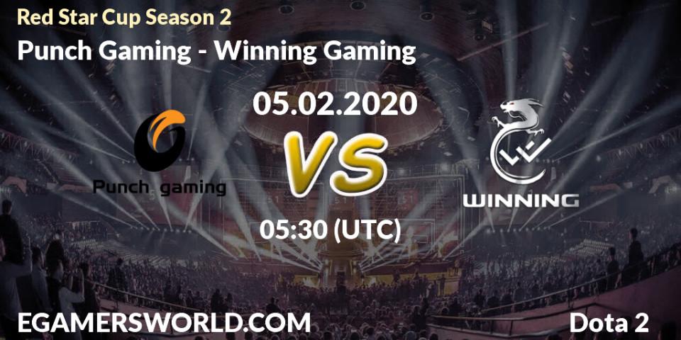 Pronósticos Punch Gaming - Winning Gaming. 05.02.20. Red Star Cup Season 3 - Dota 2