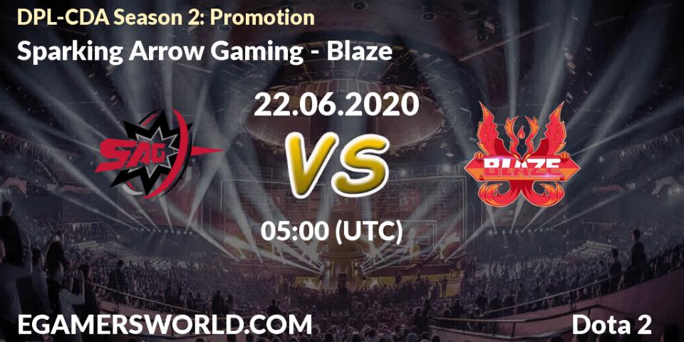 Pronósticos Sparking Arrow Gaming - Blaze. 22.06.2020 at 06:16. DPL-CDA Professional League Season 2: Promotion - Dota 2