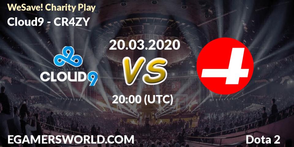 Pronósticos Cloud9 - CR4ZY. 20.03.20. WeSave! Charity Play - Dota 2