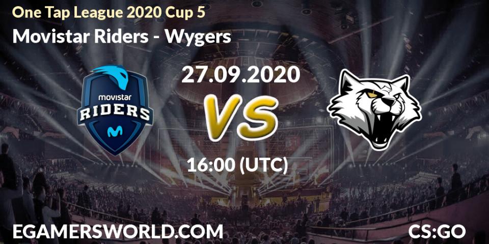 Pronósticos Movistar Riders - Wygers. 27.09.2020 at 16:00. One Tap League 2020 Cup 5 - Counter-Strike (CS2)