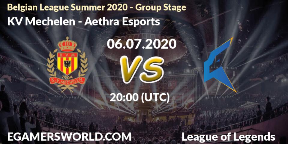 Pronósticos KV Mechelen - Aethra Esports. 06.07.2020 at 20:00. Belgian League Summer 2020 - Group Stage - LoL