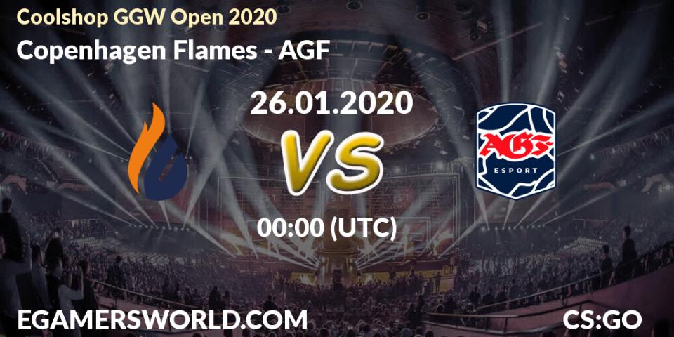 Pronósticos Copenhagen Flames - AGF. 26.01.2020 at 00:15. Coolshop GGW Open 2020 - Counter-Strike (CS2)