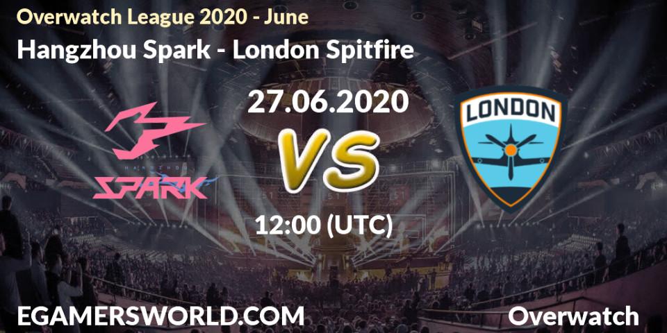 Pronósticos Hangzhou Spark - London Spitfire. 27.06.2020 at 12:00. Overwatch League 2020 - June - Overwatch