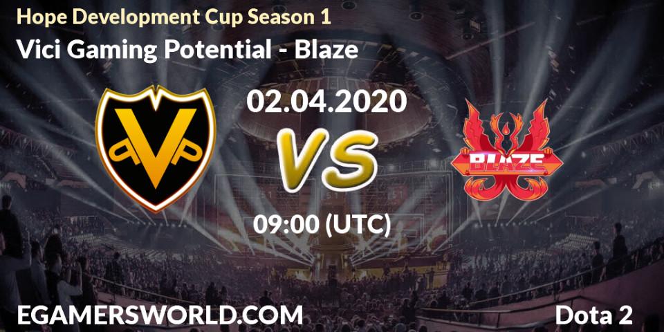 Pronósticos Vici Gaming Potential - Blaze. 02.04.20. Hope Development Cup Season 1 - Dota 2
