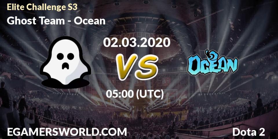 Pronósticos Ghost Team - Ocean. 02.03.2020 at 05:21. Elite Challenge S3 - Dota 2