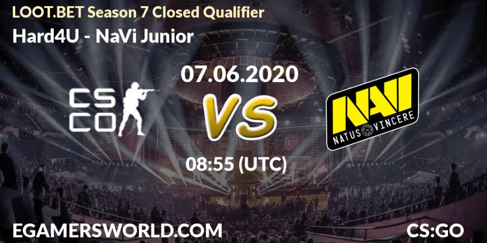 Pronósticos Hard4U - NaVi Junior. 07.06.20. LOOT.BET Season 7 Closed Qualifier - CS2 (CS:GO)