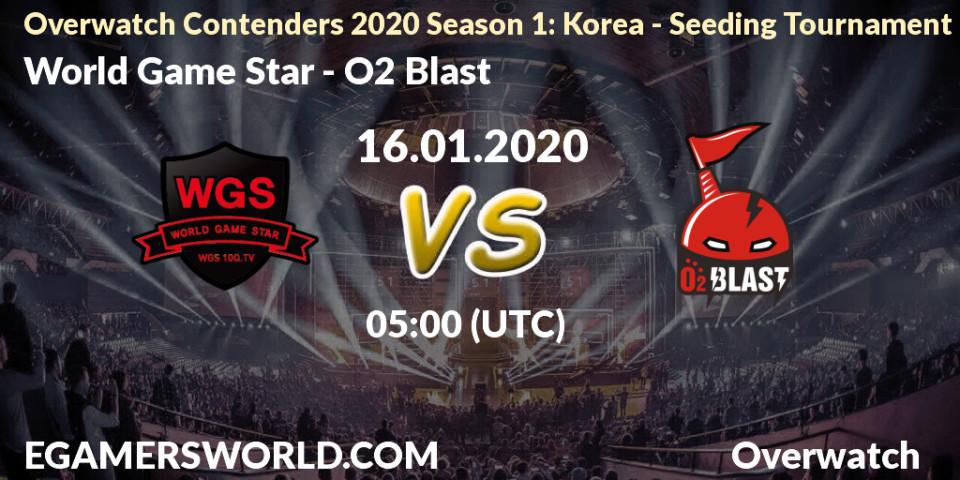Pronósticos World Game Star - O2 Blast. 16.01.20. Overwatch Contenders 2020 Season 1: Korea - Seeding Tournament - Overwatch