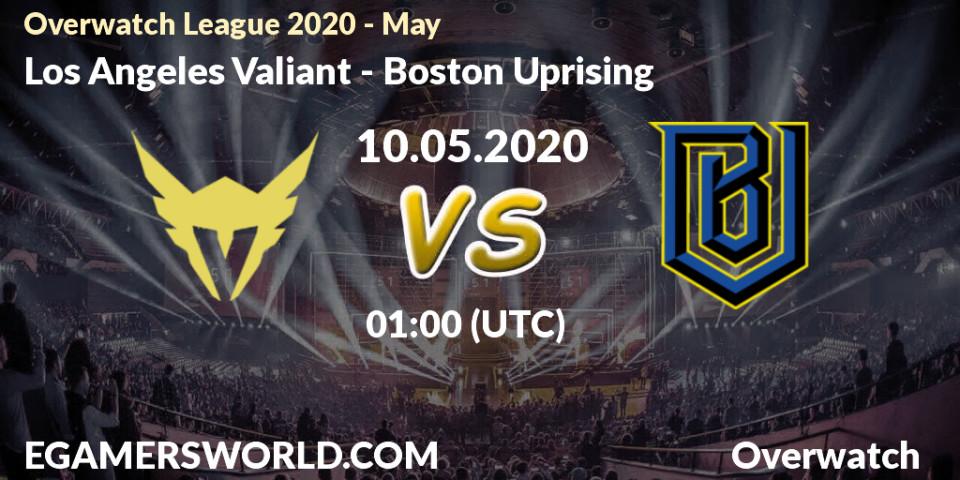 Pronósticos Los Angeles Valiant - Boston Uprising. 10.05.20. Overwatch League 2020 - May - Overwatch