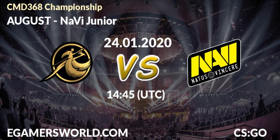 Pronósticos AUGUST - NaVi Junior. 24.01.20. CMD368 Championship - CS2 (CS:GO)