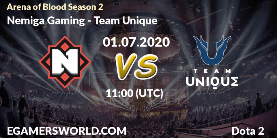 Pronósticos Nemiga Gaming - Team Unique. 01.07.2020 at 11:00. Arena of Blood Season 2 - Dota 2